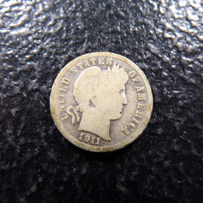 1911-S BARBER SILVER DIME