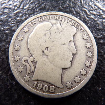1908-D BARBER SILVER HALF DOLLAR ***MINTED 3 1/4 MILLION
