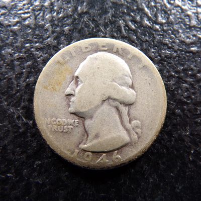 1946-D WASHINGTON SILVER QUARTER
