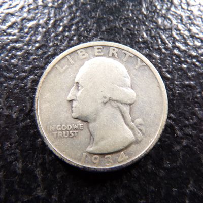 1934-D WASHINGTON SILVER QUARTER