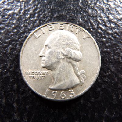 1963-D WASHINGTON SILVER QUARTER