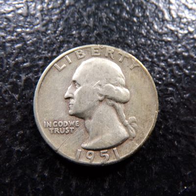 1951 WASHINGTON SILVER QUARTER