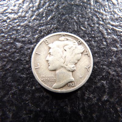 1931-D MERCURY SILVER DIME