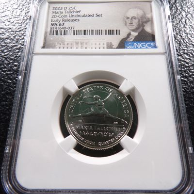 2023-D NGC MS67 MARIA TALLCHIEF QUARTER