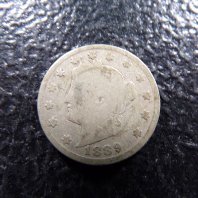 1889 LIBERTY HEAD V NICKEL