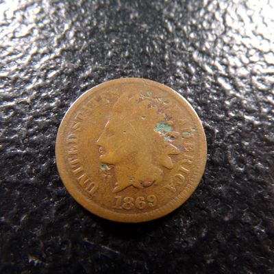 1869 RARE DATE INDIAN HEAD CENT