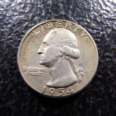 1954 WASHINGTON SILVER QUARTER