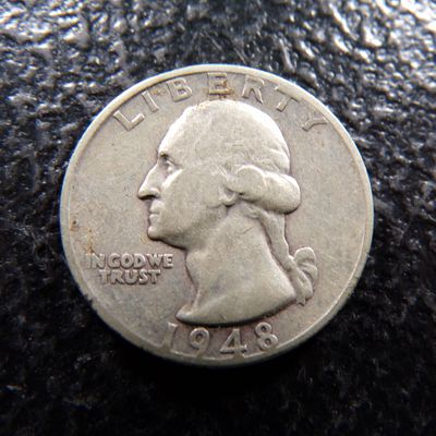 1948-S WASHINGTON SILVER QUARTER