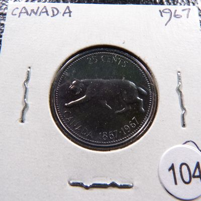 1967 CANADA SILVER QUARTER