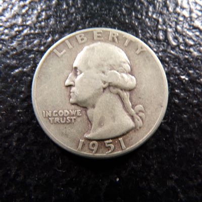 1951-S WASHINGTON SILVER QUARTER