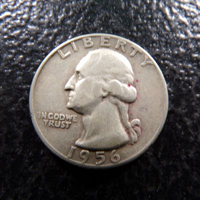 1956-D WASHINGTON SILVER QUARTER
