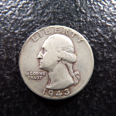 1943 WASHINGTON SILVER QUARTER