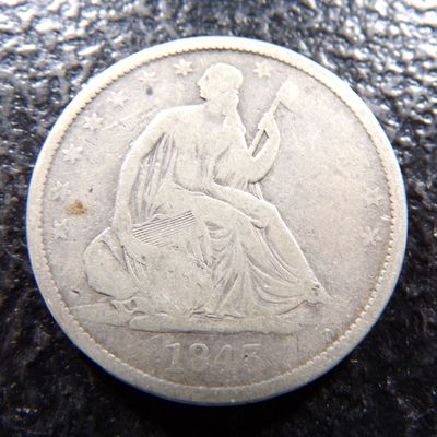 1843-O SEATED LIBERTY SILVER HALF DOLLAR