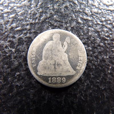 1889 SEATED LIBERTY SILVER DIME