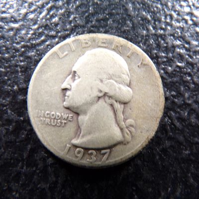 1937 WASHINGTON SILVER QUARTER