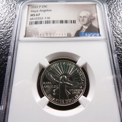 2022-P NGC MS67 MAYA ANGELOU QUARTER