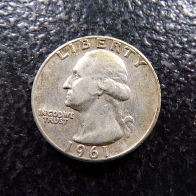 1961 WASHINGTON SILVER QUARTER