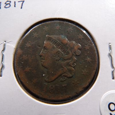 1817 CORONET HEAD LARGE CENT