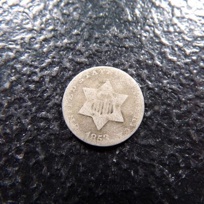 1853 THREE CENT SILVER