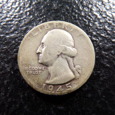 1945-S WASHINGTON SILVER QUARTER