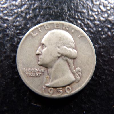 1950-D WASHINGTON SILVER QUARTER