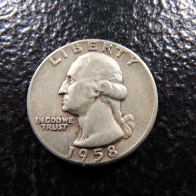 1958 WASHINGTON SILVER QUARTER