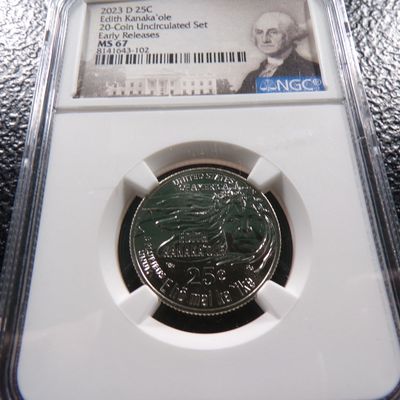 2023-D NGC MS67 EDITH KANAKA'OLE QUARTER