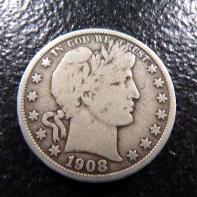 1908-O BARBER SILVER HALF DOLLAR