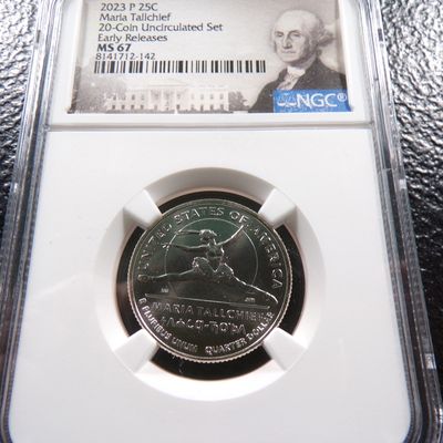 2023-P NGC MS67 MARIA TALLCHIEF QUARTER