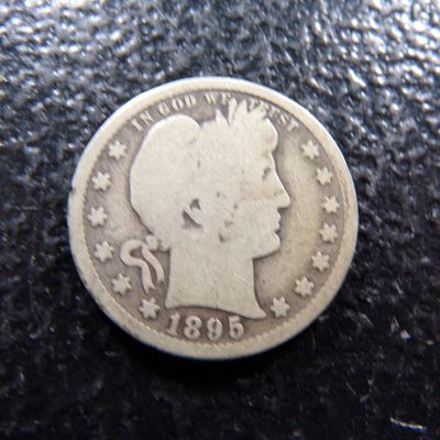 1895-S BARBER SILVER QUARTER