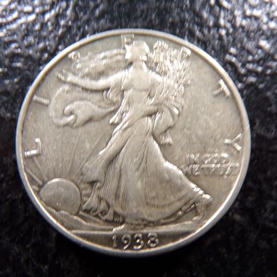 1938 HIGH GRADE WALKING LIBERTY SILVER HALF DOLLAR