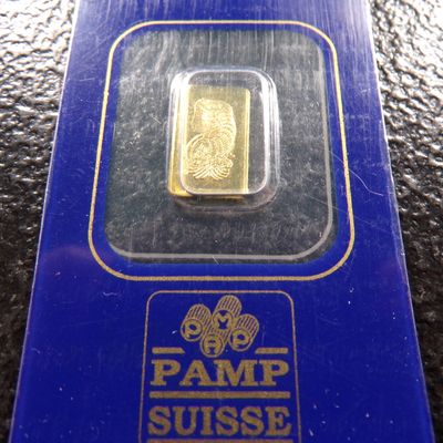PAMP 1 GRAM 999,9 FINE GOLD BAR