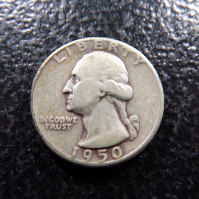 1950 WASHINGTON SILVER QUARTER