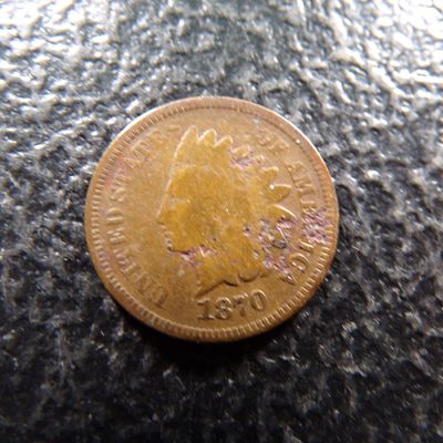 1870 RARE DATE INDIAN HEAD CENT