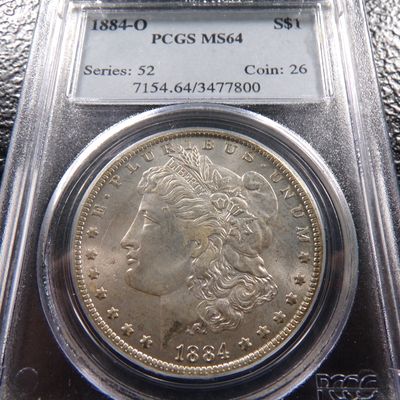 1884-O PCGS MS64 HIGH GRADE MORGAN SILVER DOLLAR