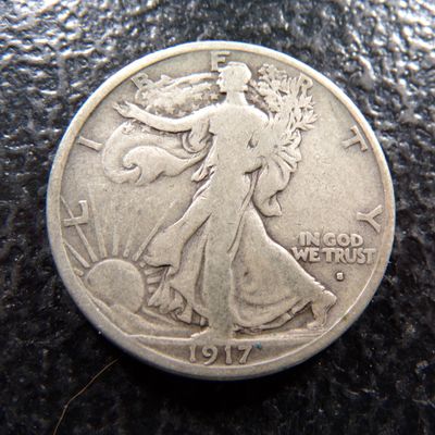 1917-S OBV. WALKING LIBERTY SILVER HALF DOLLAR
