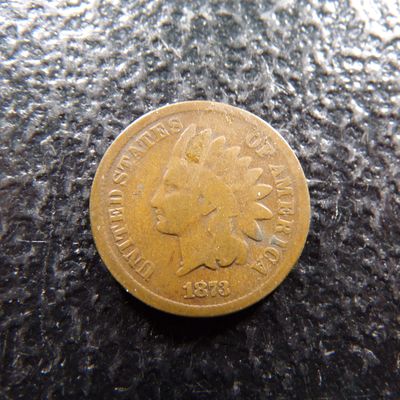 1873 OPEN 3 INDIAN HEAD CENT