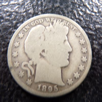 1895 BARBER SILVER HALF DOLLAR
