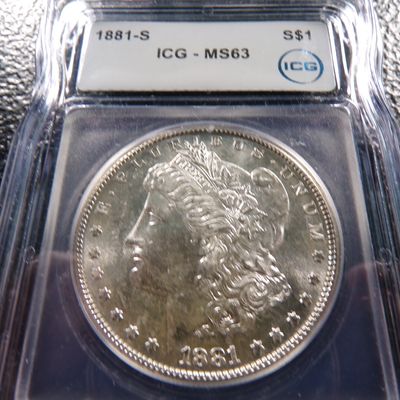 1881-S ICG MS63 MORGAN SILVER DOLLAR