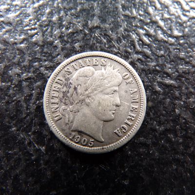 1905-S BARBER SILVER DIME