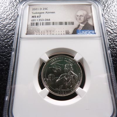 2021-D NGC MS67 TUSKEGEE AIRMEN QUARTER