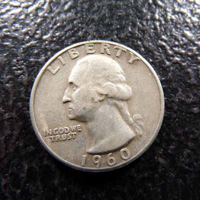 1960 WASHINGTON SILVER QUARTER