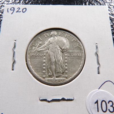 1920 STANDING LIBERTY SILVER QUARTER