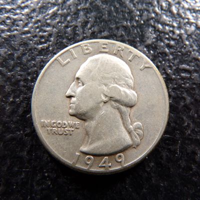 1949-D WASHINGTON SILVER QUARTER