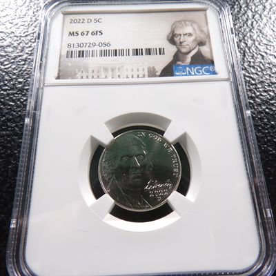 2022-D NGC MS67 6FS JEFFERSON NICKEL