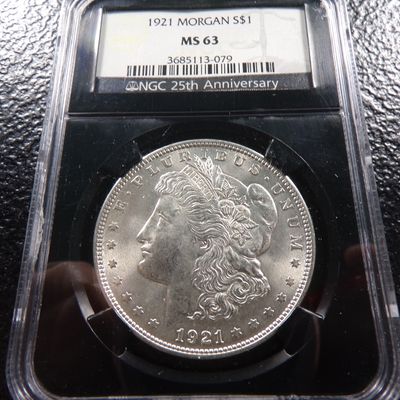 1921 NGC MS63 MORGAN SILVER DOLLAR