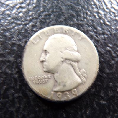 1939 WASHINGTON SILVER QUARTER