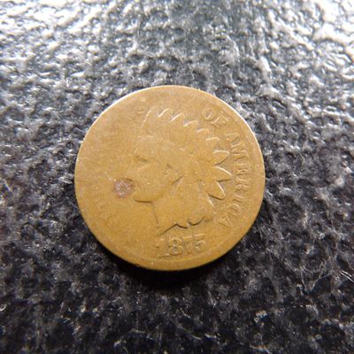 1875 RARE DATE INDIAN HEAD CENT