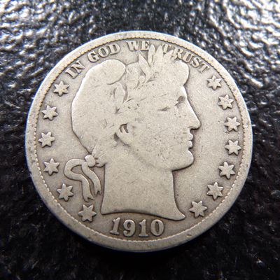 1910-S BARBER SILVER HALF DOLLAR ***MINTED 2 MILLION