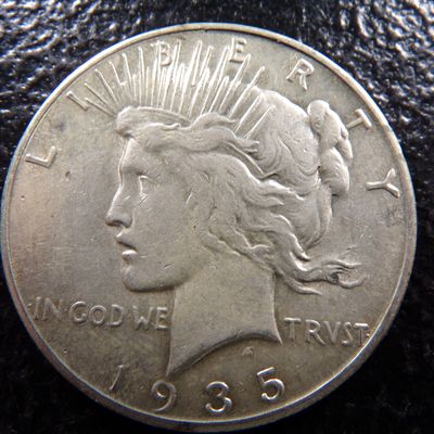 1935-S HIGH GRADE PEACE SILVER DOLLAR